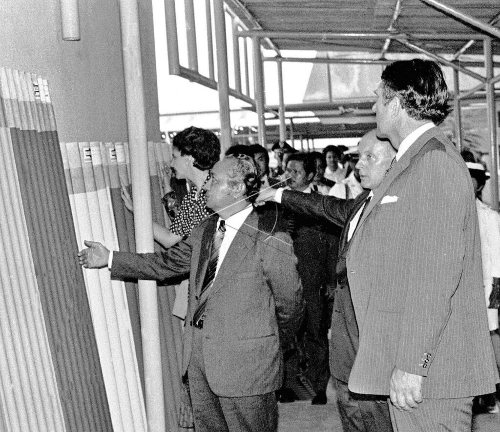 PRESIDENT SOEHARTO INAUGURATES ASBESTOS FACTORY