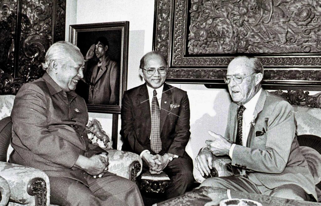 President Soeharto meet Prince Bernhard of Netherlands