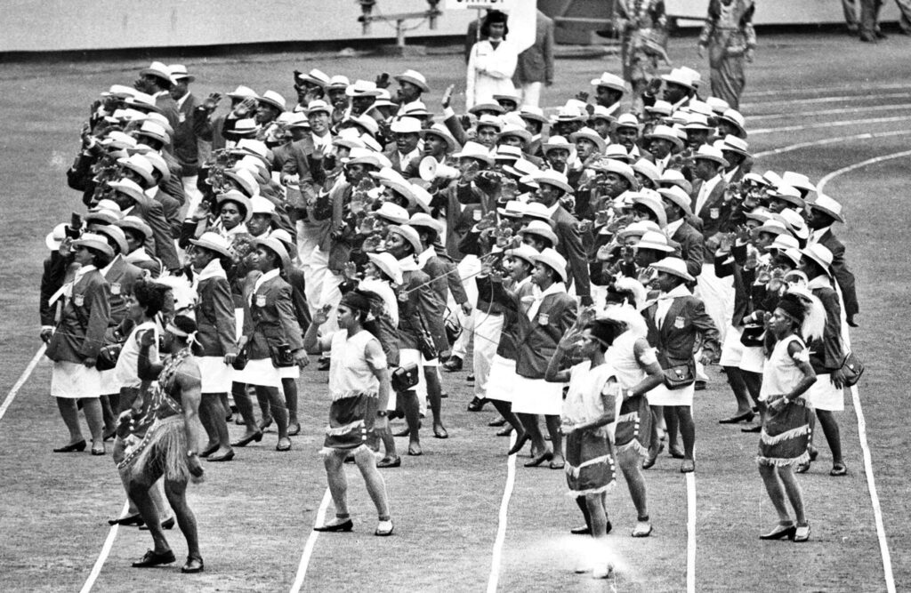 IRIAN JAYA CONTINGENT DURING THE OPENING OF 13TH NATIONAL SPORTS WEEK