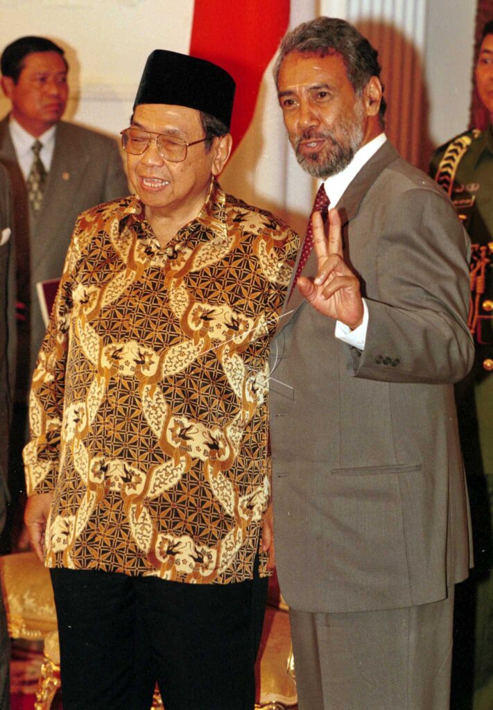PRESIDEN GUSDUR TERIMA KUNJUNGAN XANANA GUSMAO