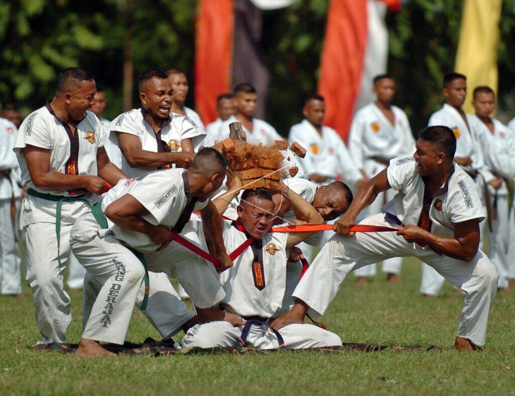 ATRAKSI BELA DIRI PRAJURIT TNI