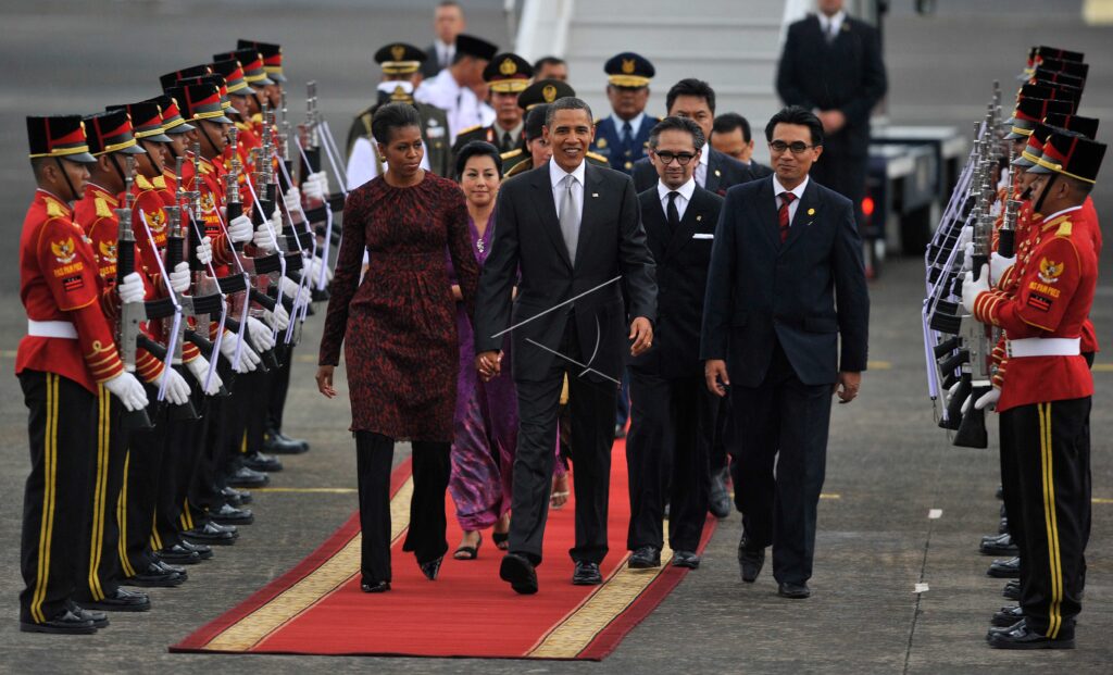 PRESIDENT OBAMA ARRIVES IN INDONESIA