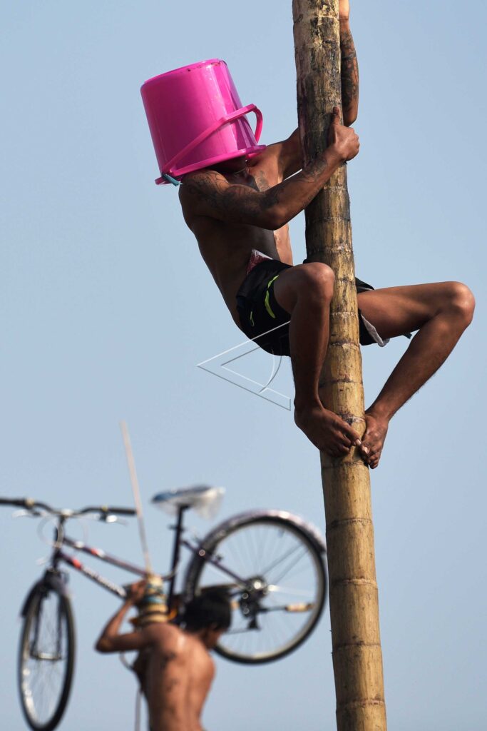 COLOSSAL GREASY POLE IN ANCOL