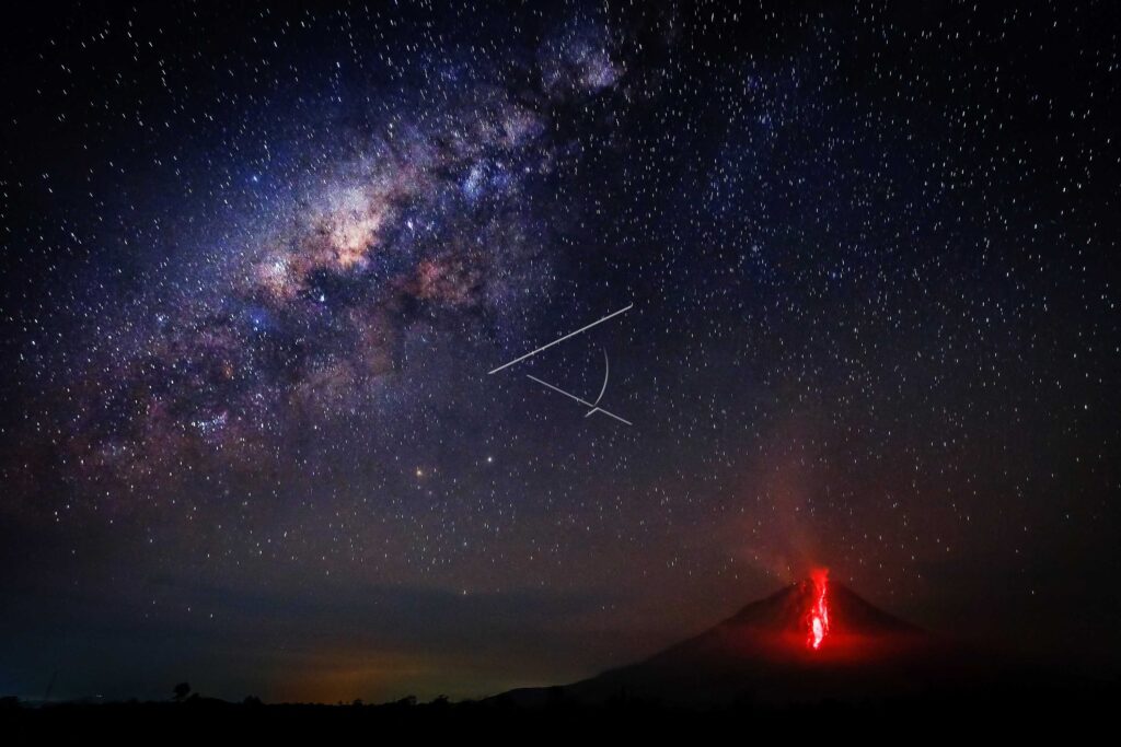 MOUNT SINABUNG’S FLASHING LAVA
