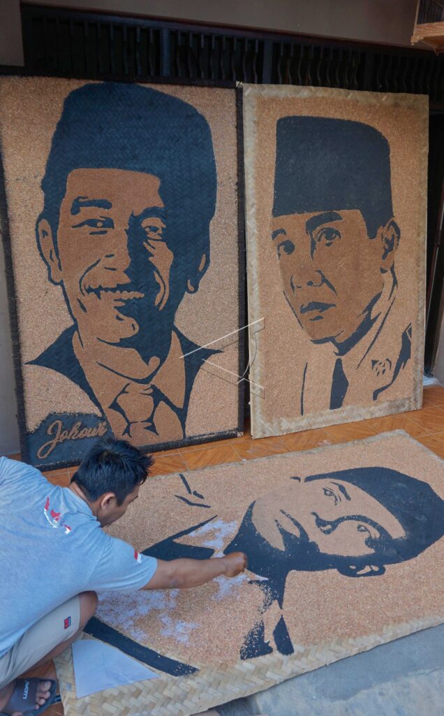 PAINTING FROM SAWDUST