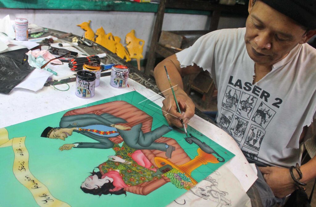 GLASS PUPPET PAINTING