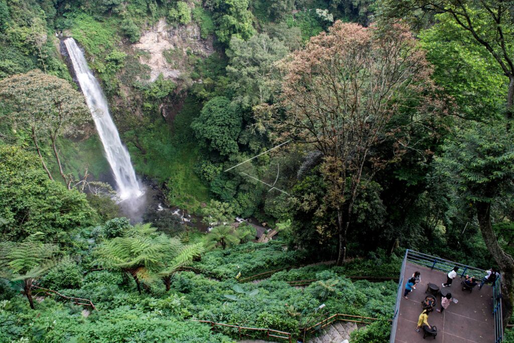 PELANGI WATERFALL IN DUSUN BAMBU