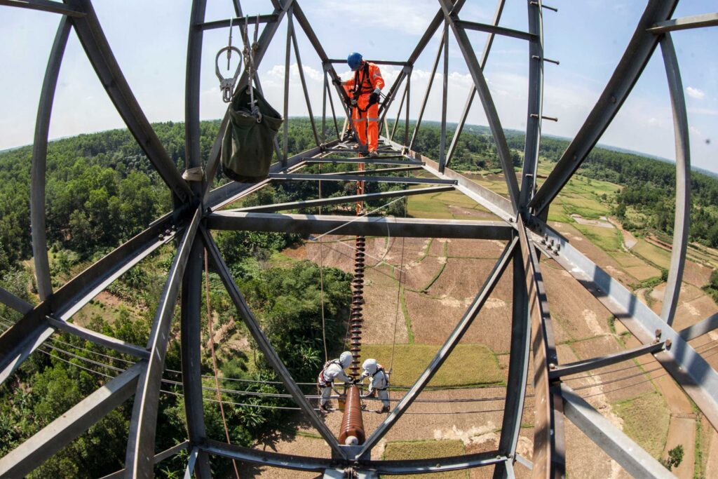 Overhead Power Line of Bogor