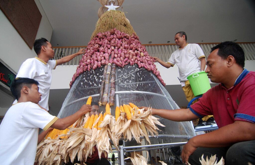 Christmas Tree Made Of Vegetables