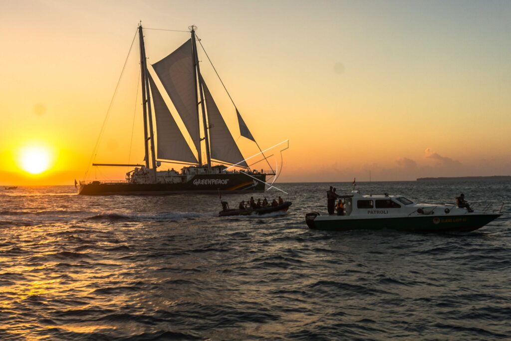 GREENPEACE RAINBOW WARRIOR BOAT