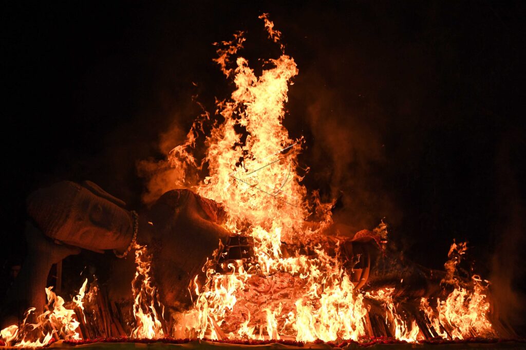 Buddha Statue Burning Procession of Vesak Day
