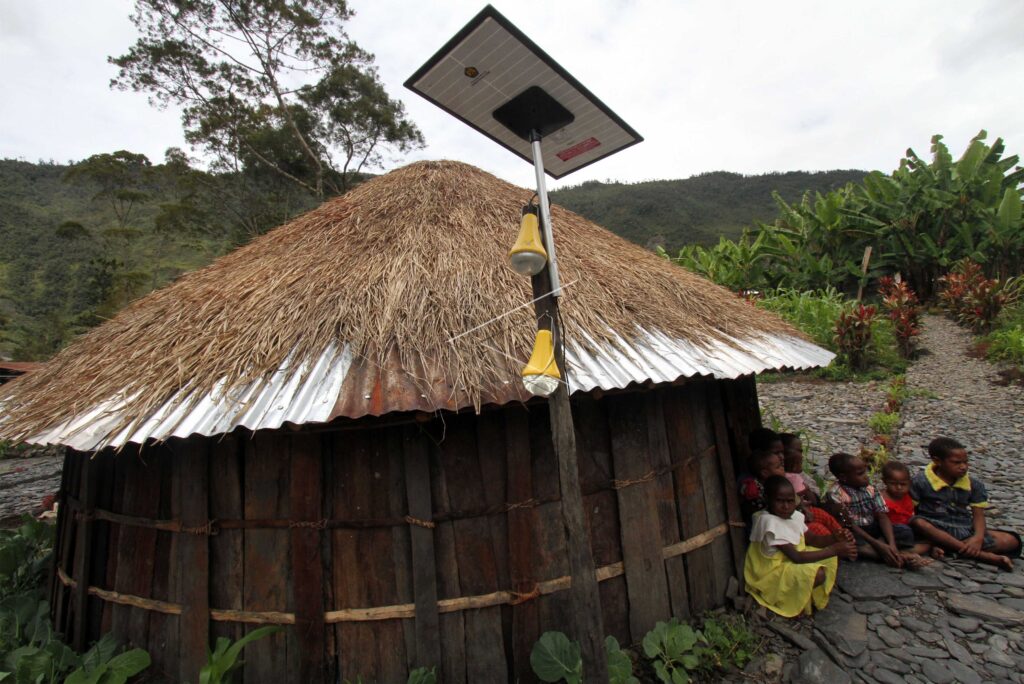 ENERGY SAVING SOLAR LAMP IN PUNCAK JAYA PAPUA