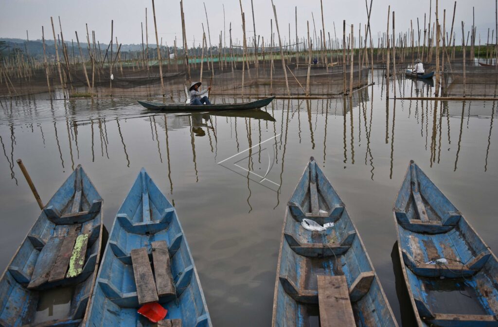 FISH FLOATING CAGE IN RAWA PENING LAKE