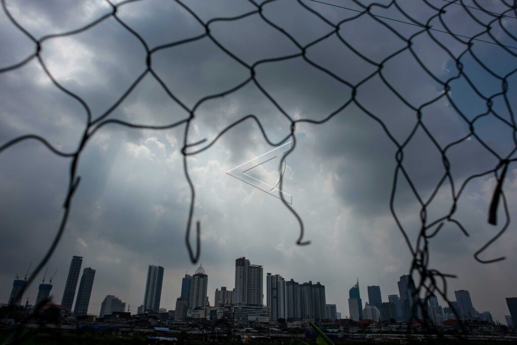 ROWS OF MULTI-STOREY BUILDINGS IN JAKARTA