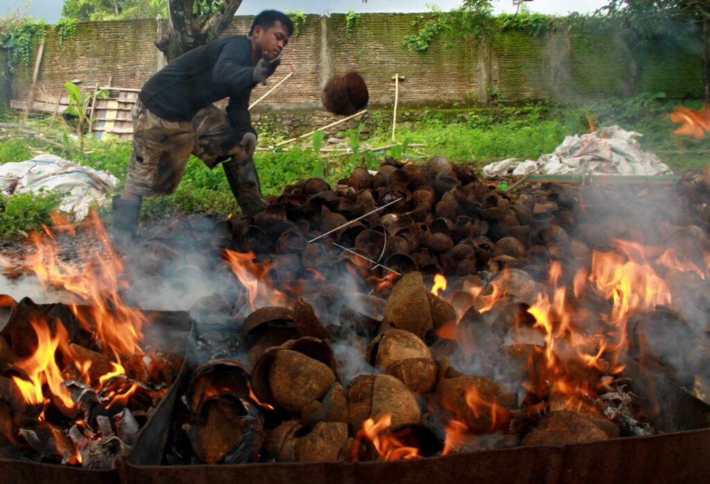PRODUCTION OF COCONUT CHARCOAL