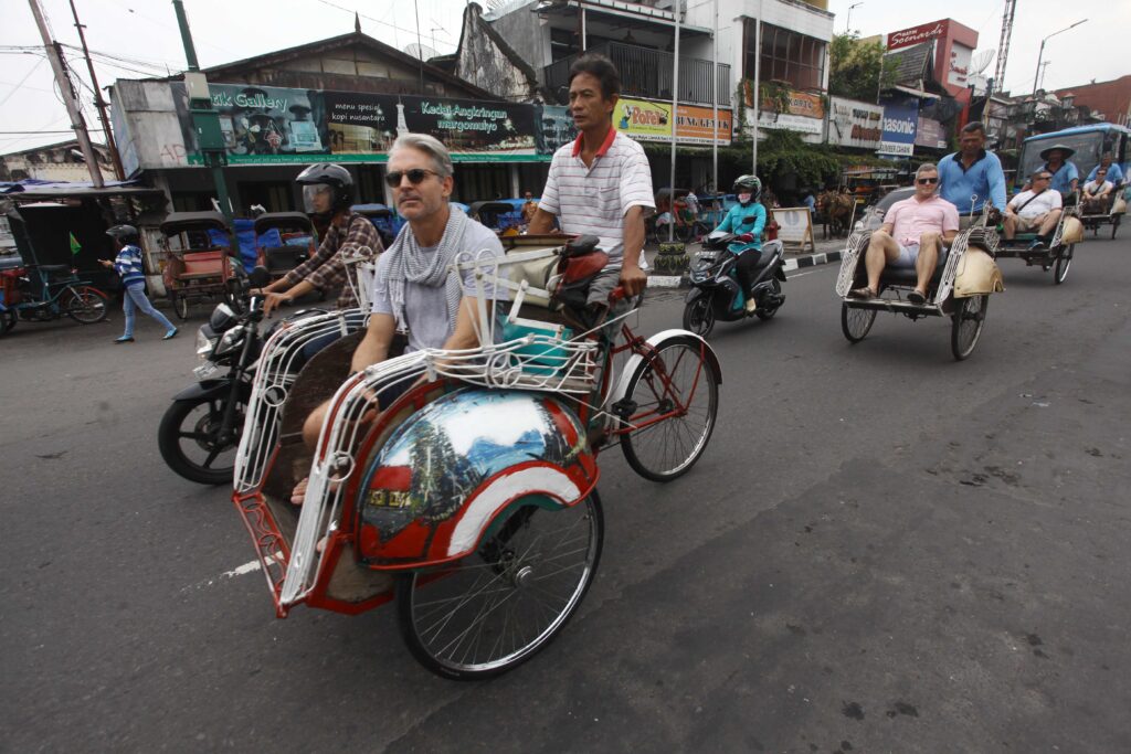 TRISHAWS RIDE IN MALIOBORO
